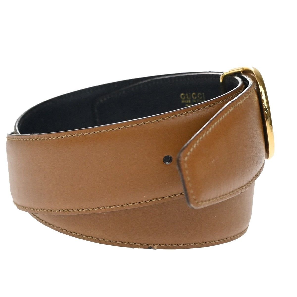 Gucci Gucci Vintage Interlocking G Reversible Belt Leather Size ONE SIZE - 4 Thumbnail