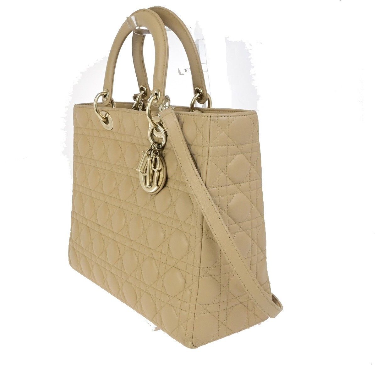 Dior Christian Dior Vintage Lady Dior Bag Cannage Size ONE SIZE - 3 Thumbnail