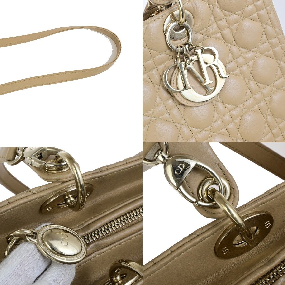 Dior Christian Dior Vintage Lady Dior Bag Cannage Size ONE SIZE - 10 Thumbnail
