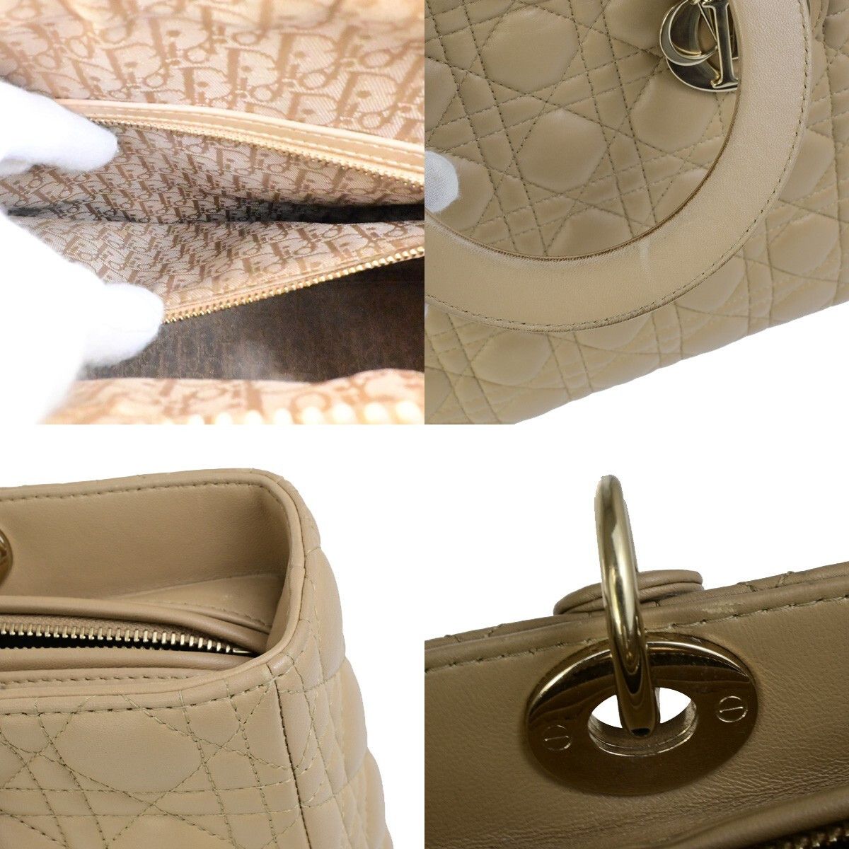 Dior Christian Dior Vintage Lady Dior Bag Cannage Size ONE SIZE - 15 Thumbnail