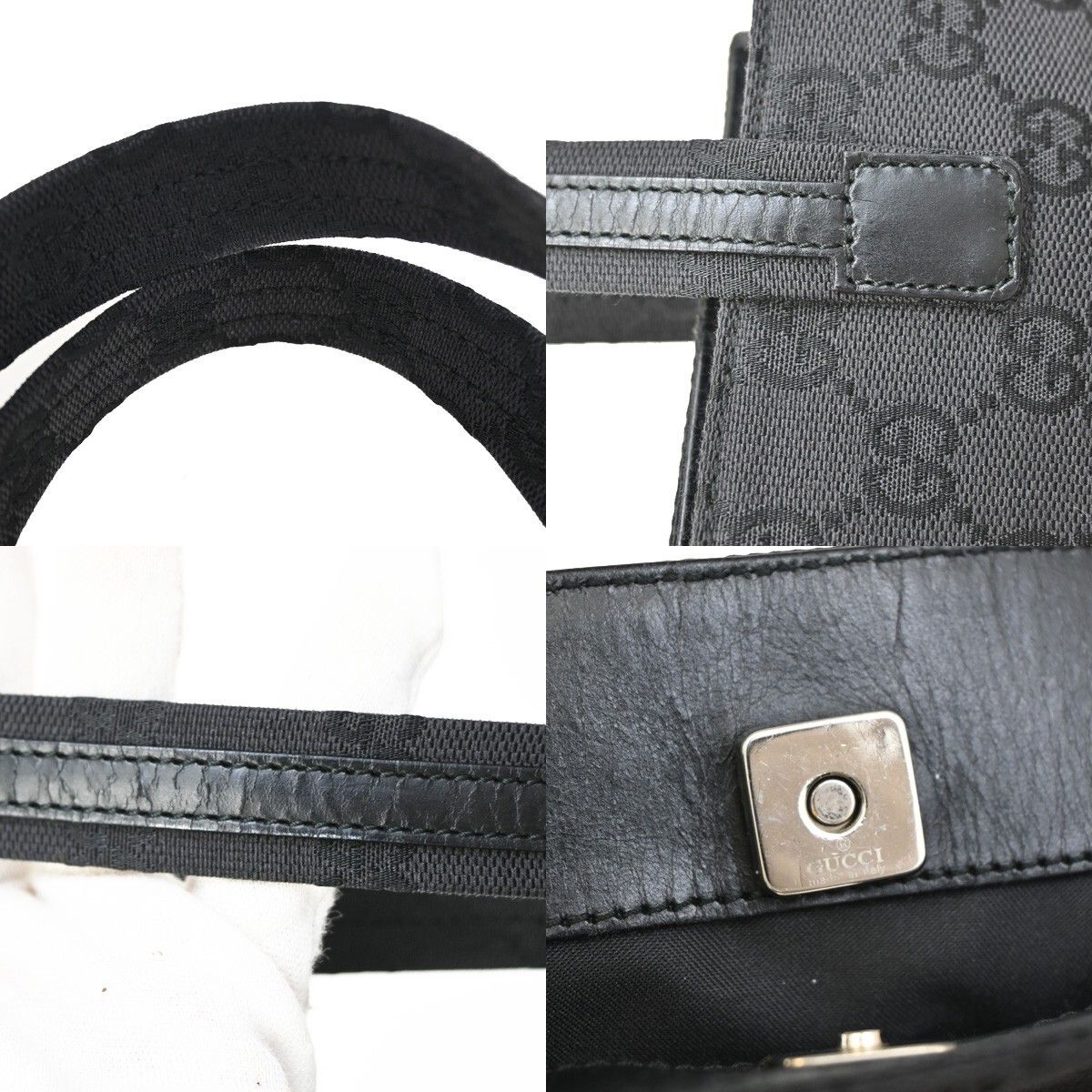 Gucci Gucci Double Pocket Tote GG Canvas Size ONE SIZE - 12 Thumbnail