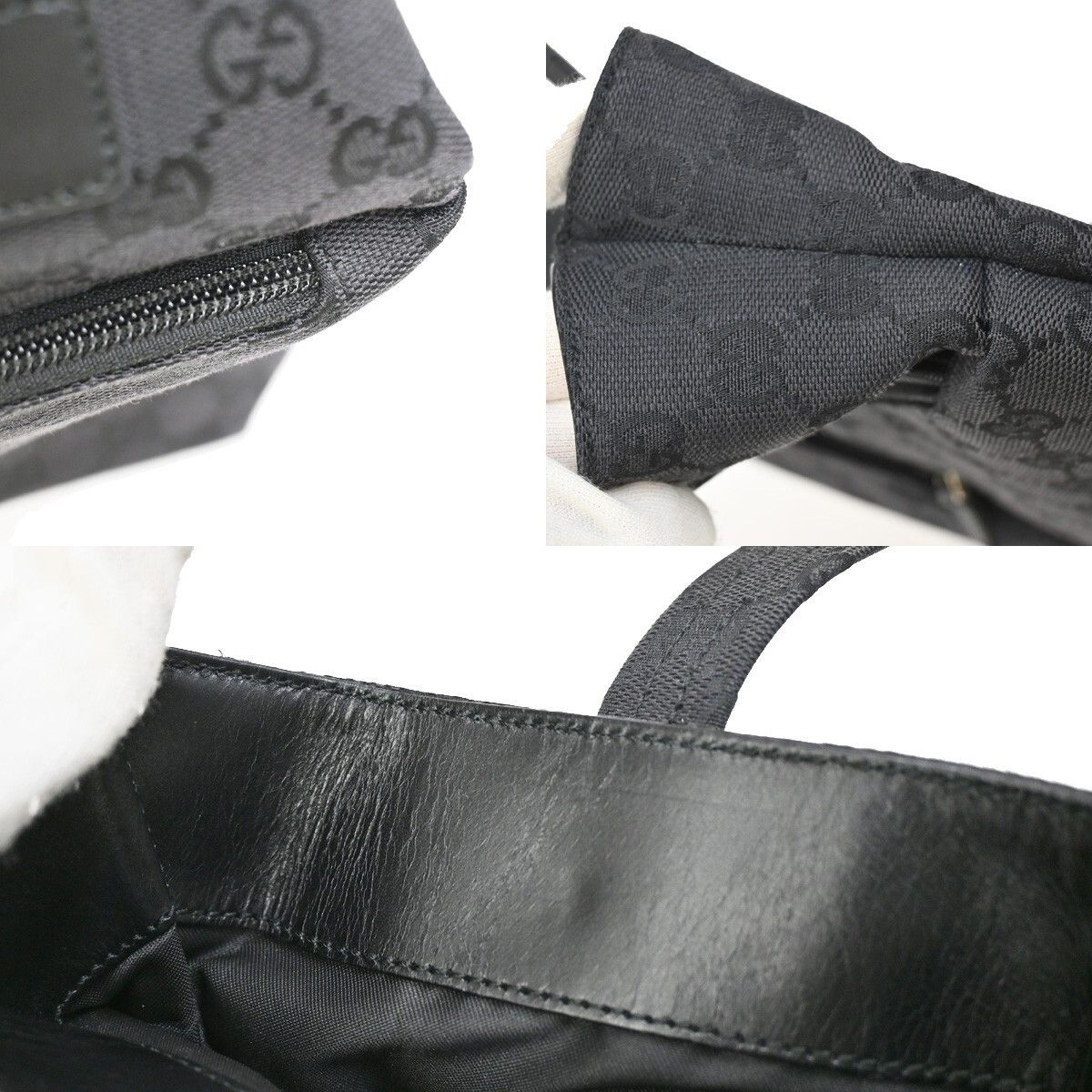 Gucci Gucci Double Pocket Tote GG Canvas Size ONE SIZE - 13 Thumbnail