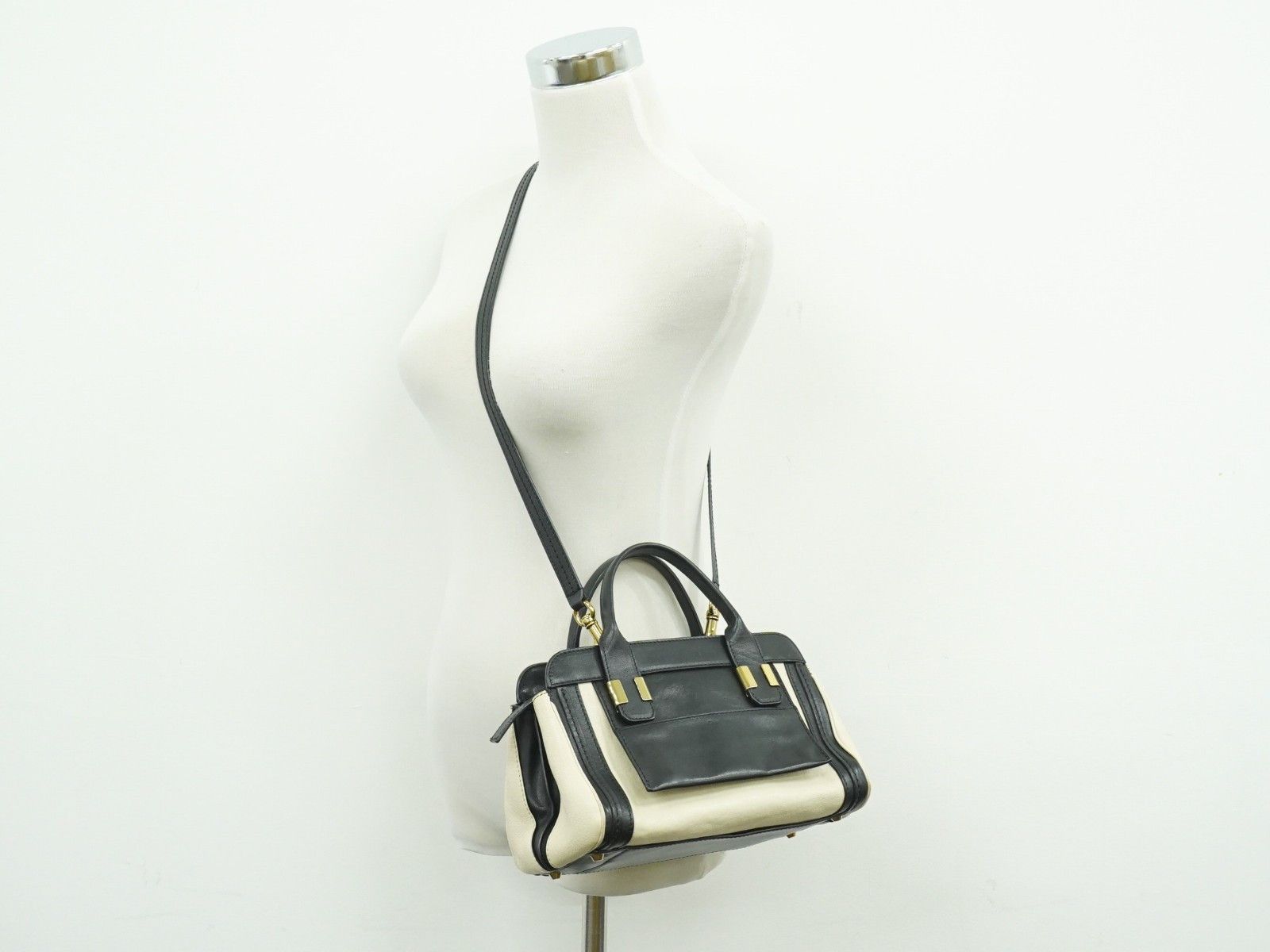 Chloe Chloe Alice Satchel Leather Size ONE SIZE - 11 Thumbnail