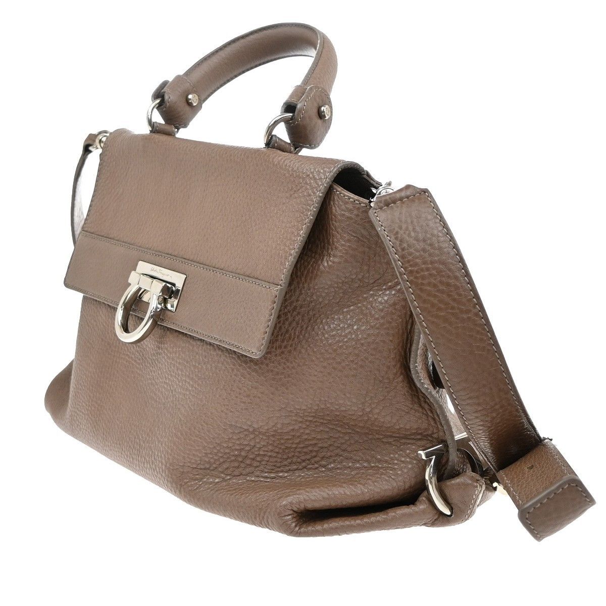 Salvatore Ferragamo Salvatore Ferragamo Sofia Satchel Leather Size ONE SIZE - 3 Thumbnail