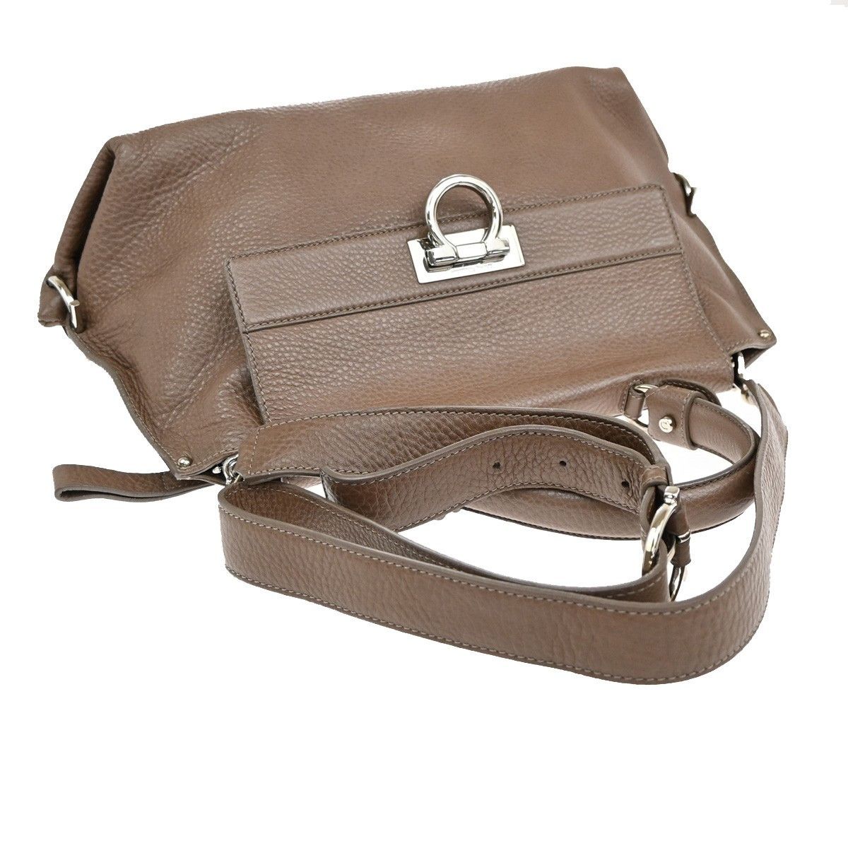 Salvatore Ferragamo Salvatore Ferragamo Sofia Satchel Leather Size ONE SIZE - 11 Thumbnail