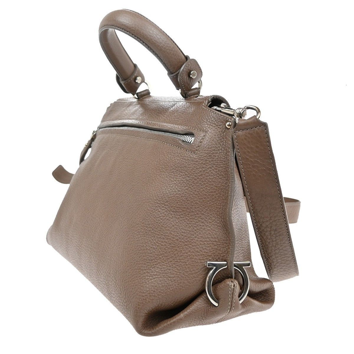 Salvatore Ferragamo Salvatore Ferragamo Sofia Satchel Leather Size ONE SIZE - 4 Thumbnail