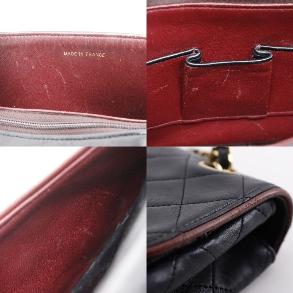 Chanel Chanel Vintage Classic Single Flap Bag Stitched Lambskin Size ONE SIZE - 10 Thumbnail