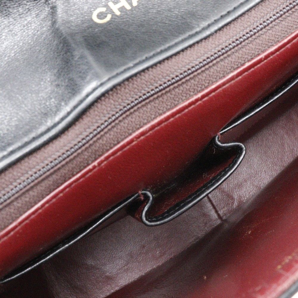 Chanel Chanel Vintage Classic Single Flap Bag Stitched Lambskin Size ONE SIZE - 6 Thumbnail