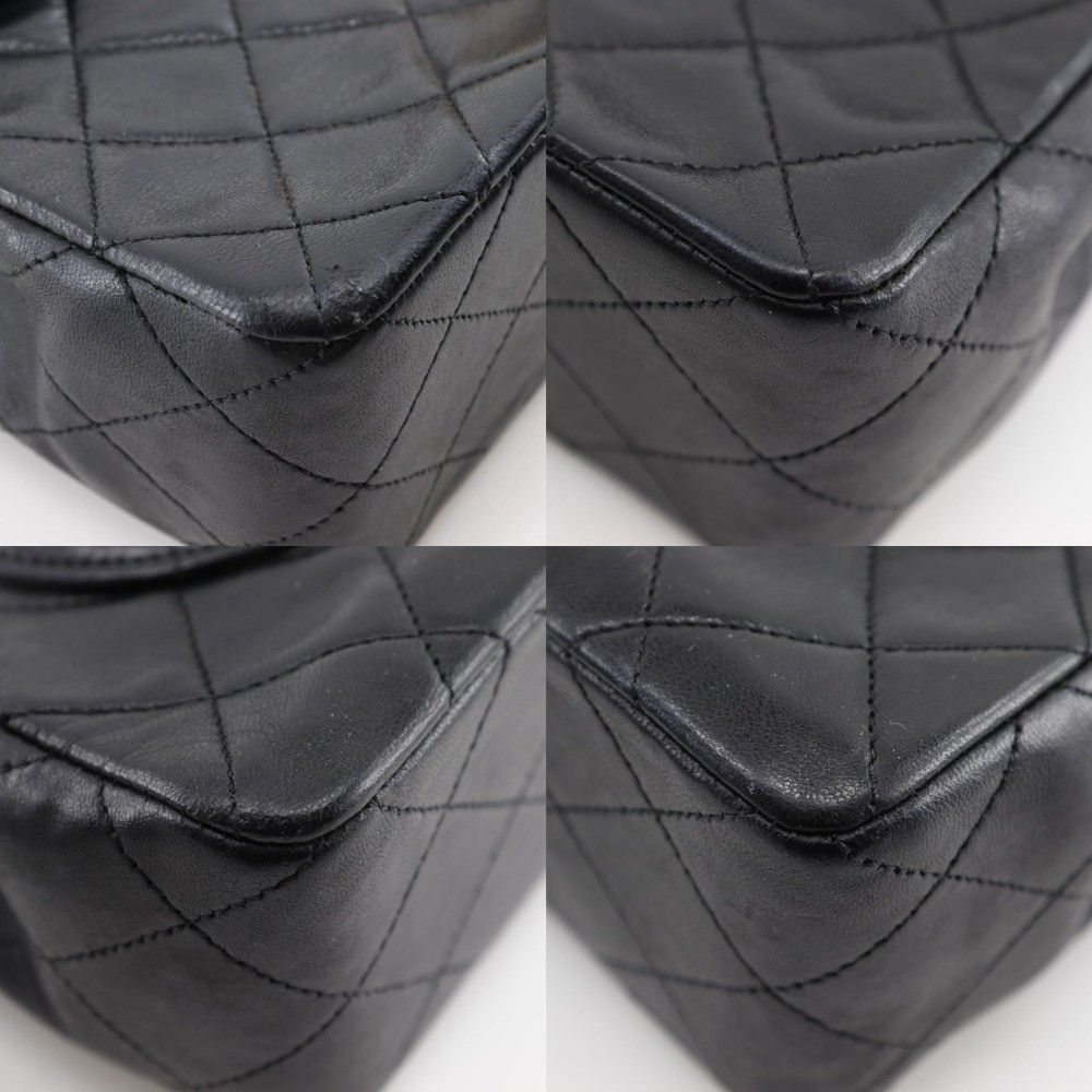 Chanel Chanel Vintage Classic Single Flap Bag Stitched Lambskin Size ONE SIZE - 4 Thumbnail