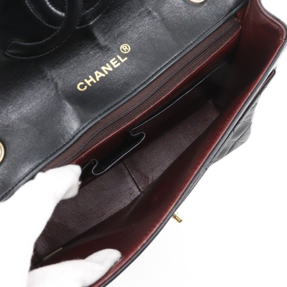 Chanel Chanel Vintage Classic Single Flap Bag Stitched Lambskin Size ONE SIZE - 5 Thumbnail