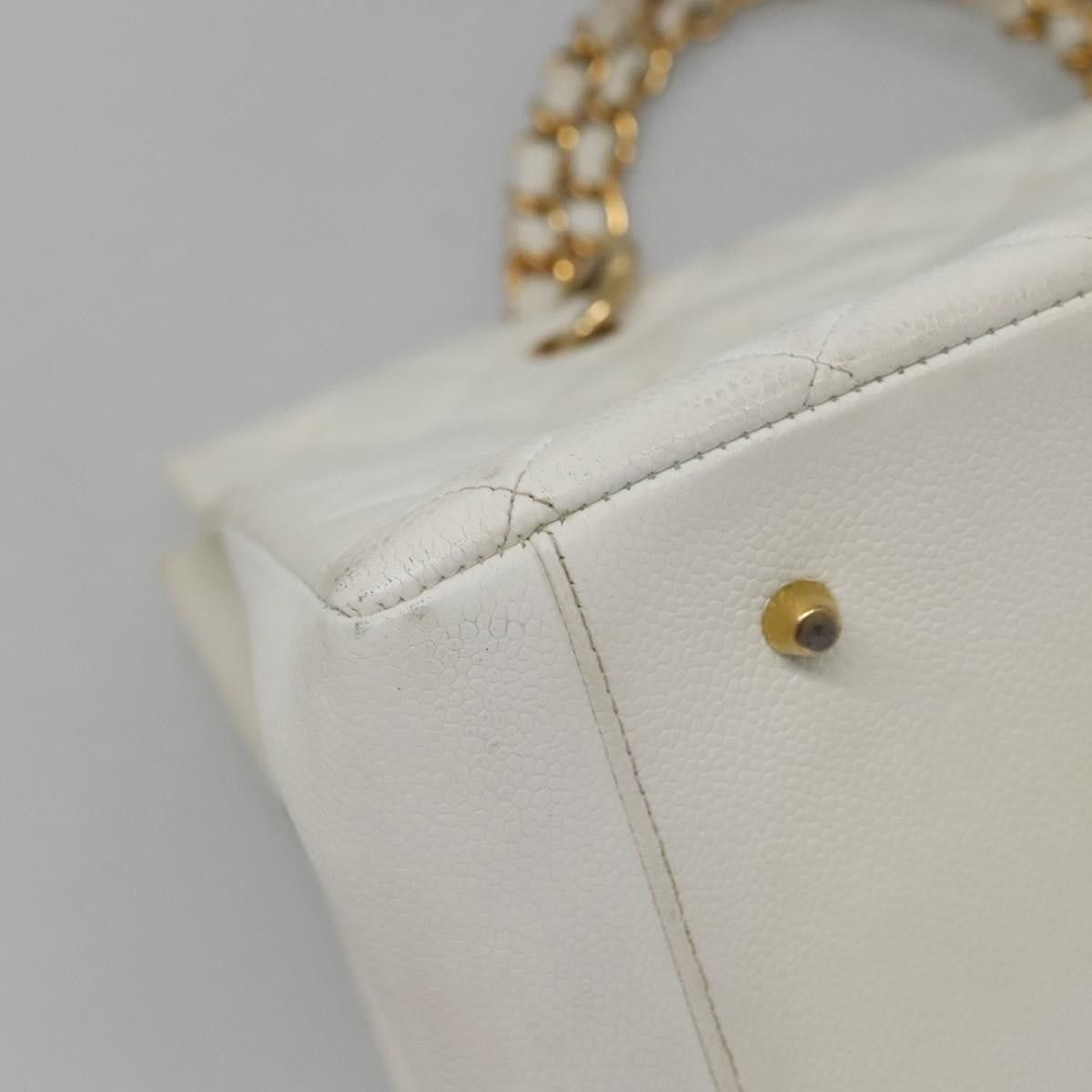 Chanel Chanel Vintage Grand Shopping Tote Quilted Caviar Size ONE SIZE - 9 Thumbnail
