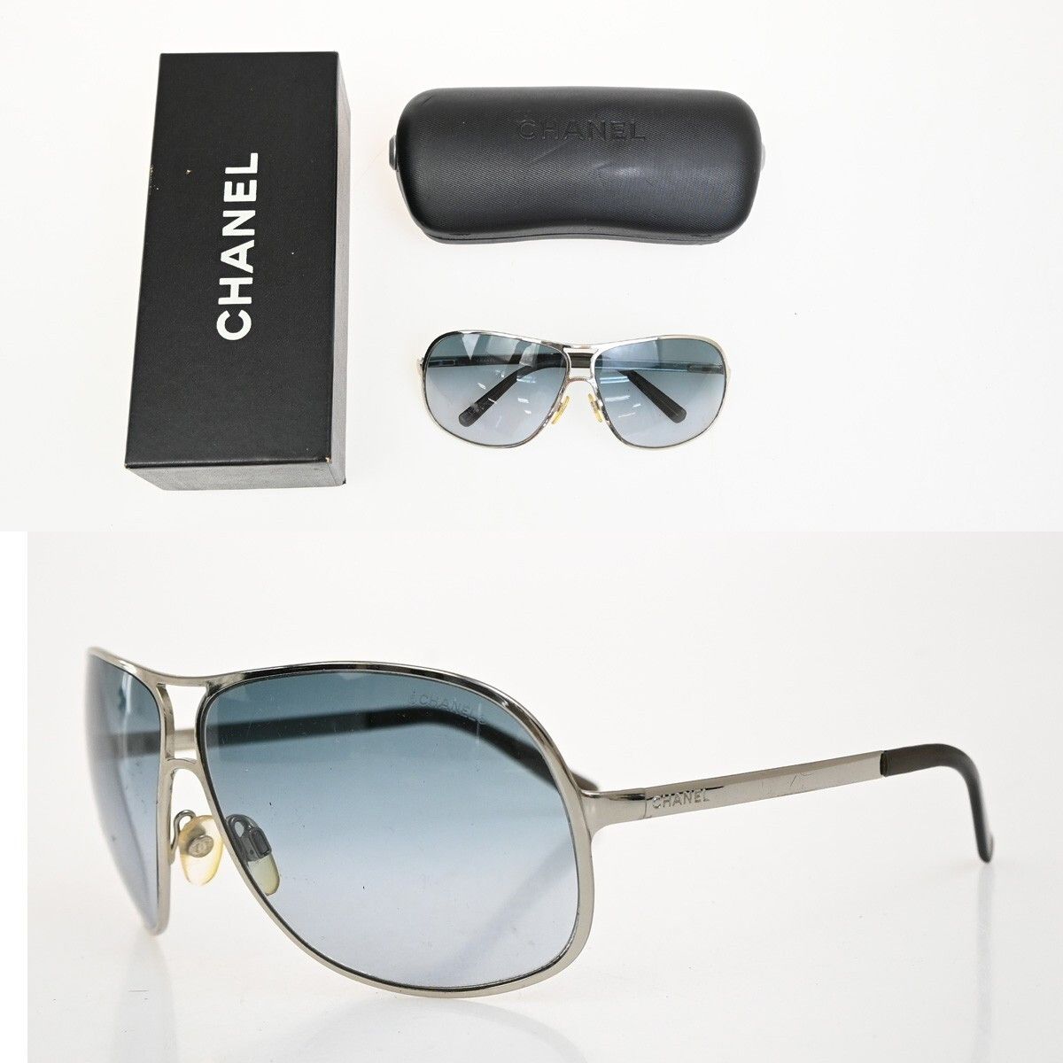 Chanel Chanel Aviator Sunglasses Eye Wear Metal Size ONE SIZE - 9 Thumbnail