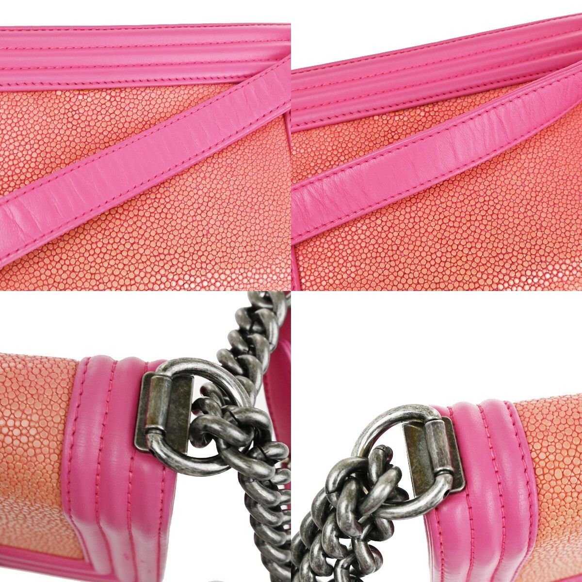 Chanel Chanel Boy Flap Bag Stingray Size ONE SIZE - 12 Thumbnail