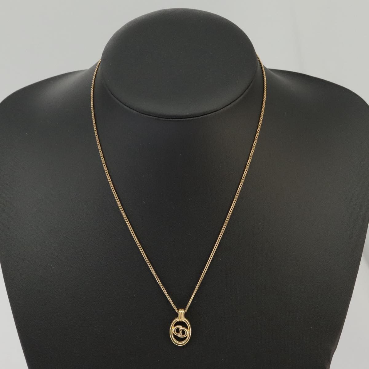 Dior Christian Dior CD Round Pendant Necklace Metal Size ONE SIZE - 9 Thumbnail