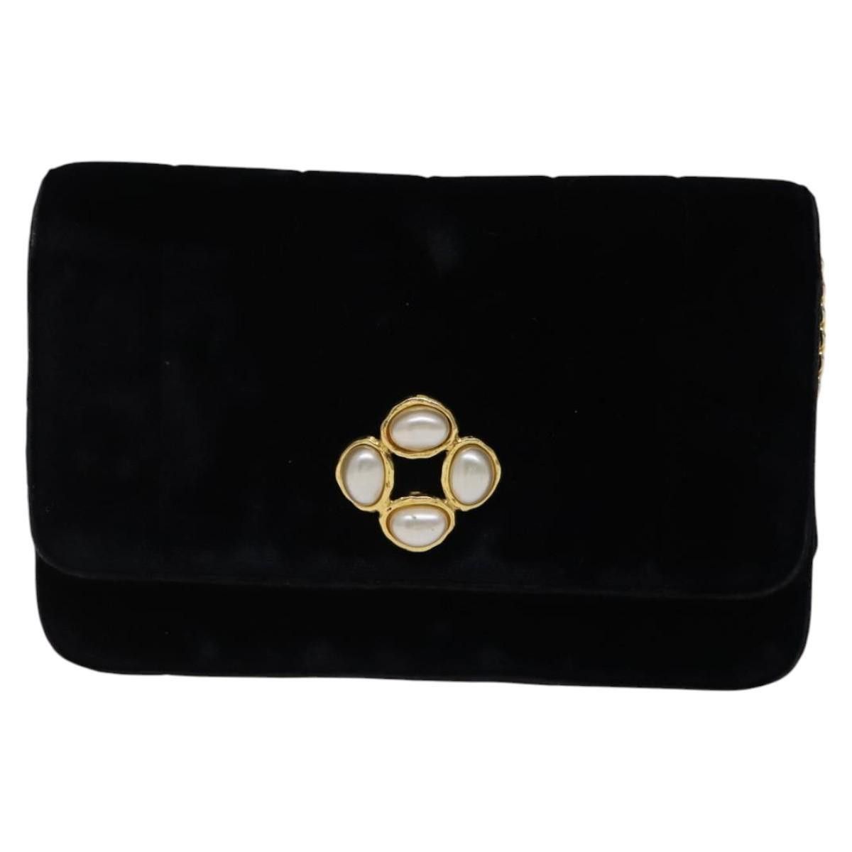 Chanel Chanel Wallet on Chain Quilted Velvet Size ONE SIZE - 2 Thumbnail
