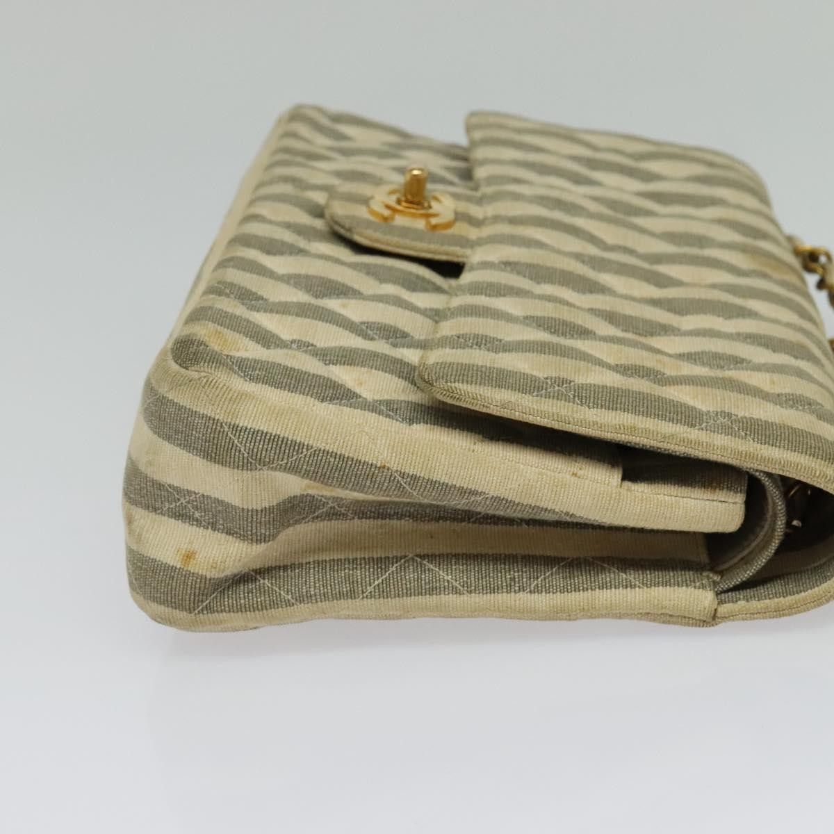 Chanel Chanel Vintage Classic Double Flap Bag Quilted Denim Size ONE SIZE - 4 Thumbnail