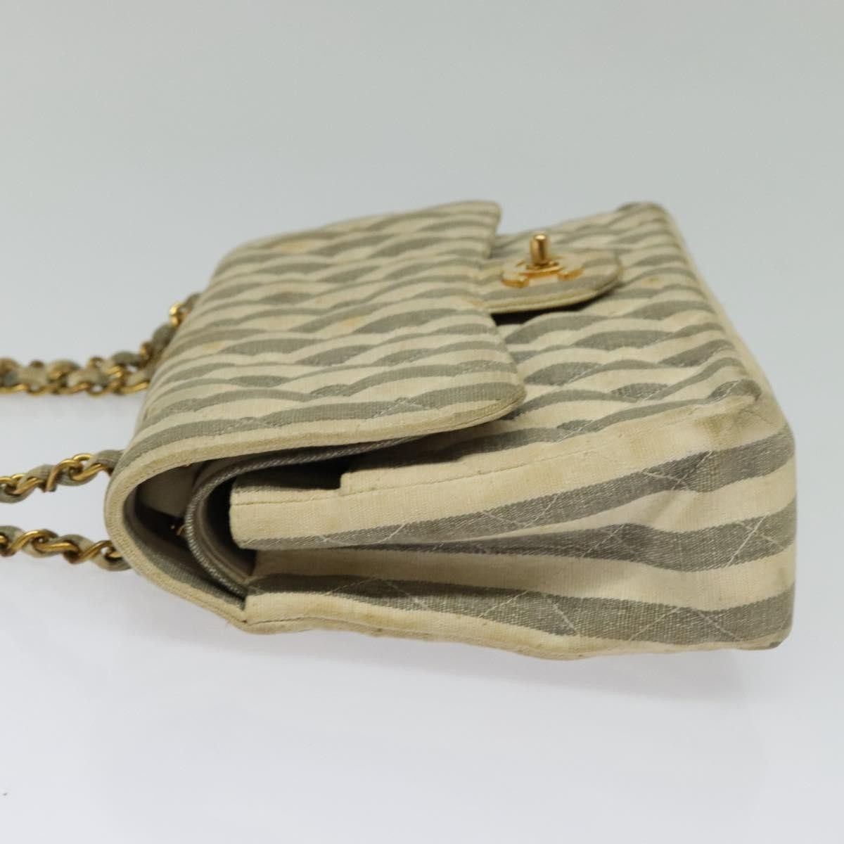 Chanel Chanel Vintage Classic Double Flap Bag Quilted Denim Size ONE SIZE - 3 Thumbnail