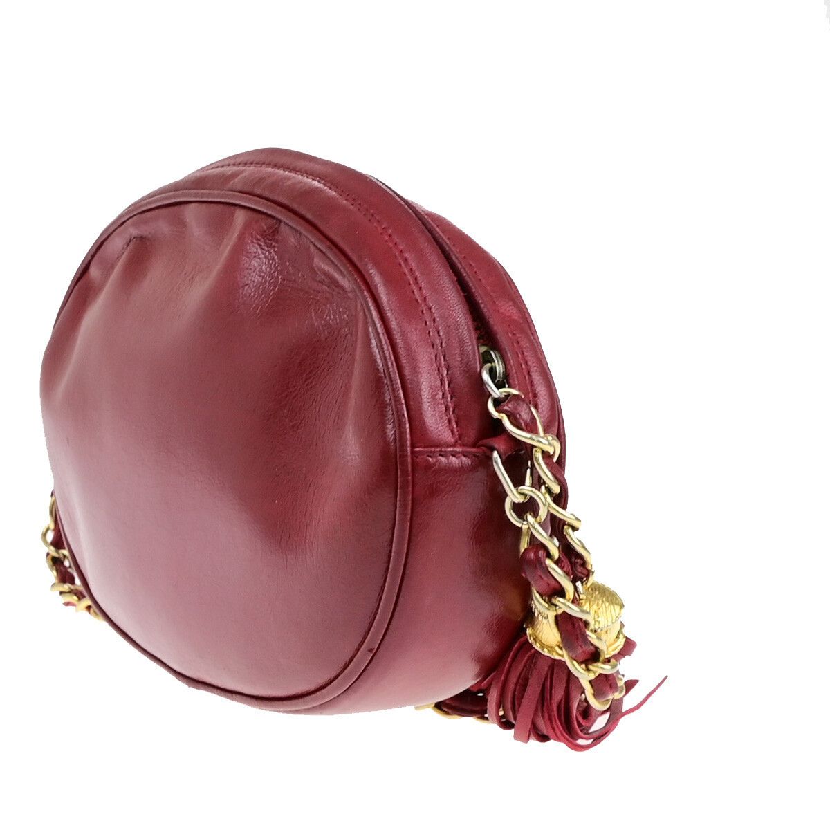 Chanel Chanel Vintage CC Oval Chain Bag Leather Size ONE SIZE - 4 Thumbnail