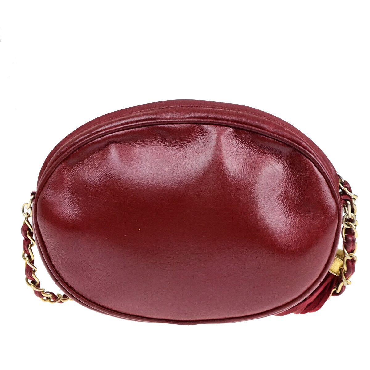 Chanel Chanel Vintage CC Oval Chain Bag Leather Size ONE SIZE - 2 Thumbnail