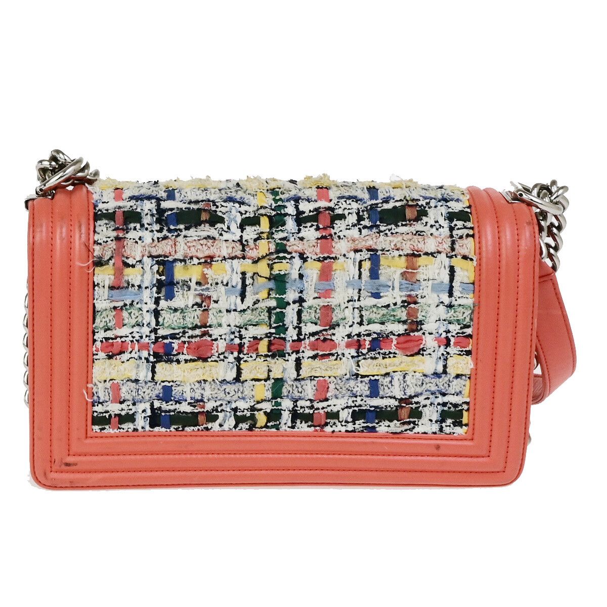 Chanel Chanel Boy Flap Bag Braided Tweed Size ONE SIZE - 2 Thumbnail