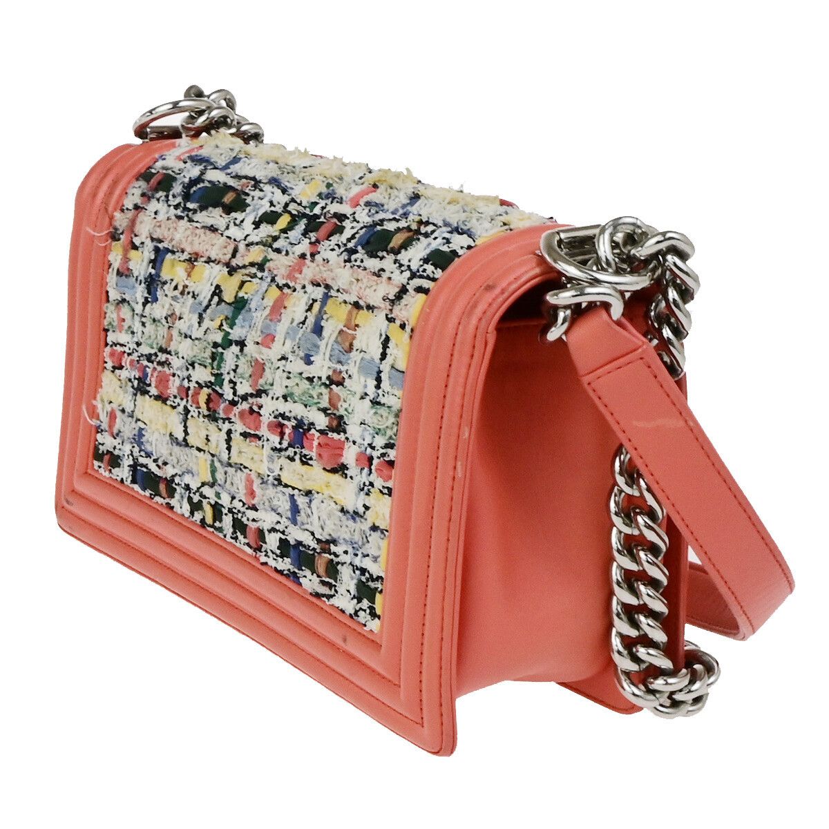Chanel Chanel Boy Flap Bag Braided Tweed Size ONE SIZE - 3 Thumbnail