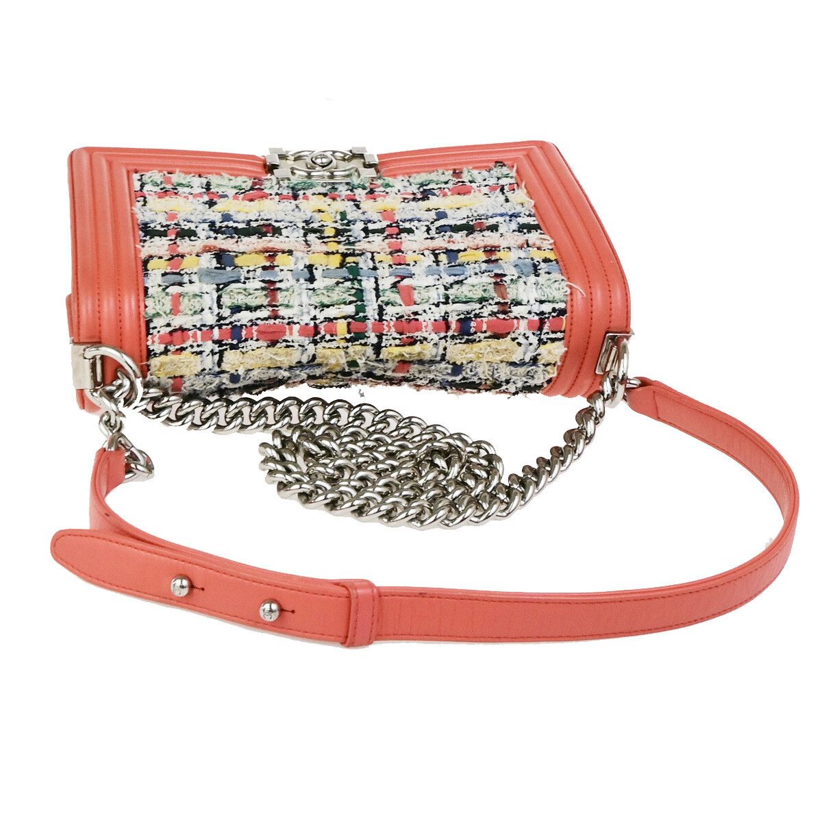 Chanel Chanel Boy Flap Bag Braided Tweed Size ONE SIZE - 8 Thumbnail