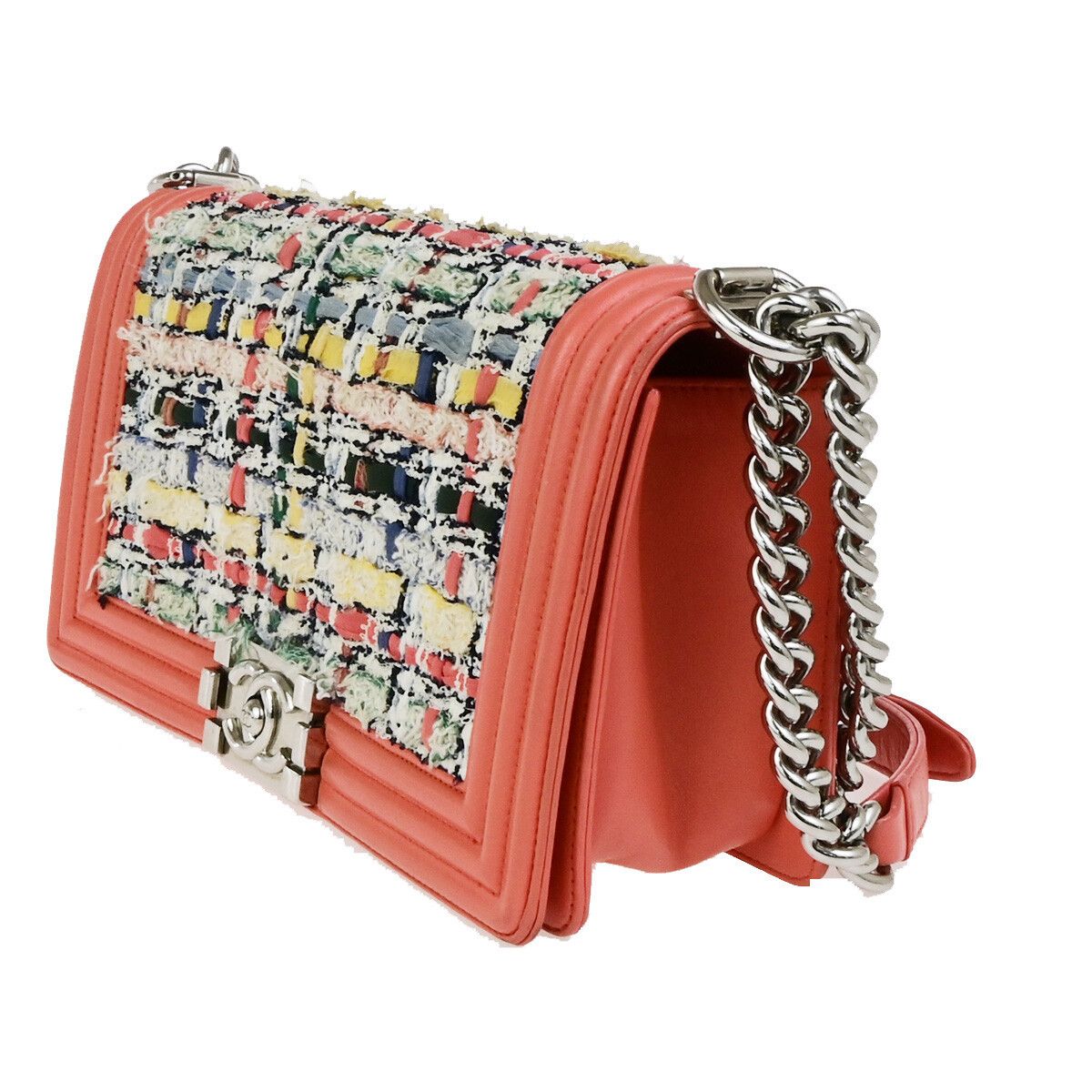 Chanel Chanel Boy Flap Bag Braided Tweed Size ONE SIZE - 4 Thumbnail