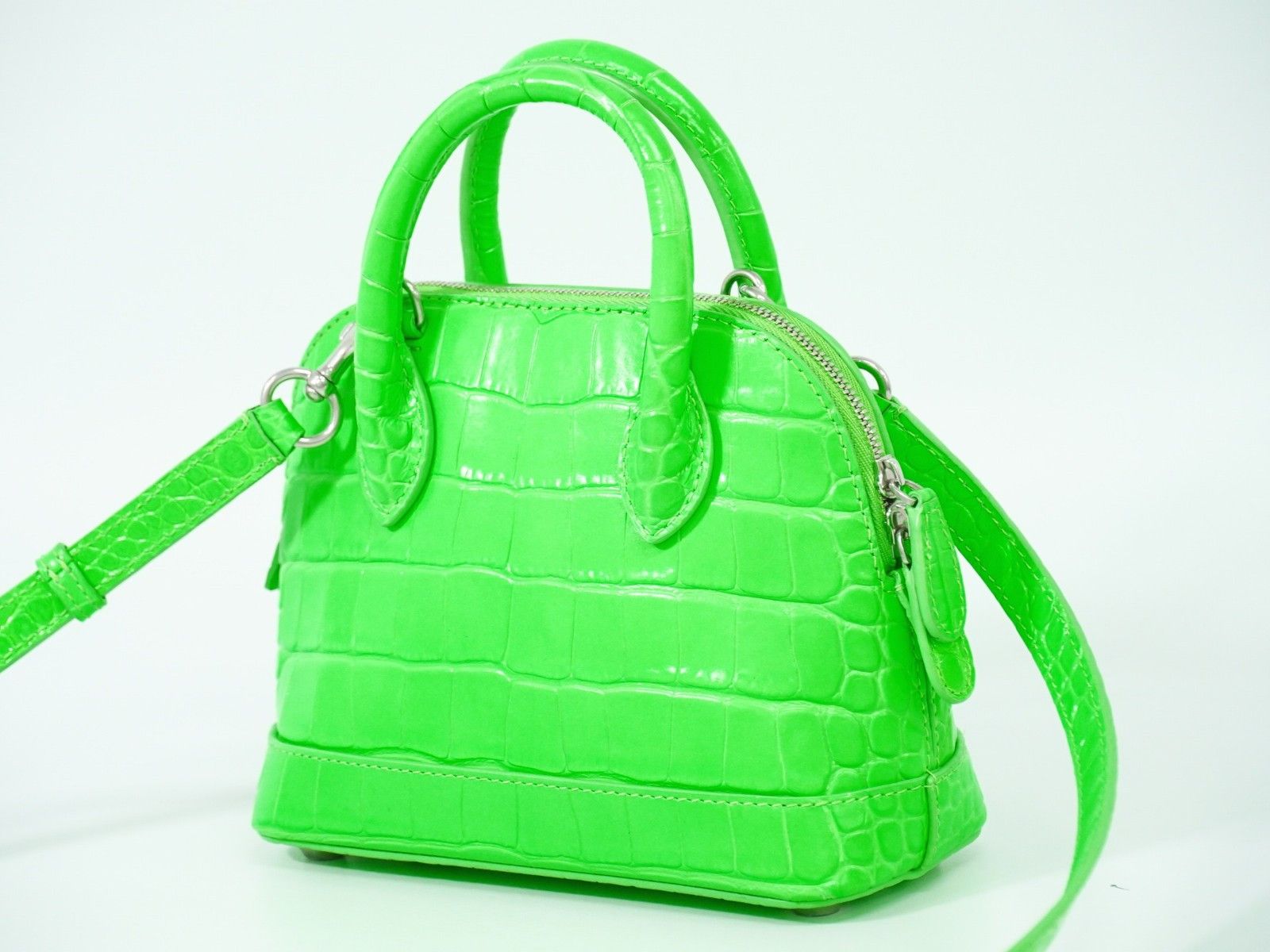 Balenciaga Balenciaga Logo Ville Bag Crocodile Embossed Leather Size ONE SIZE - 2 Thumbnail