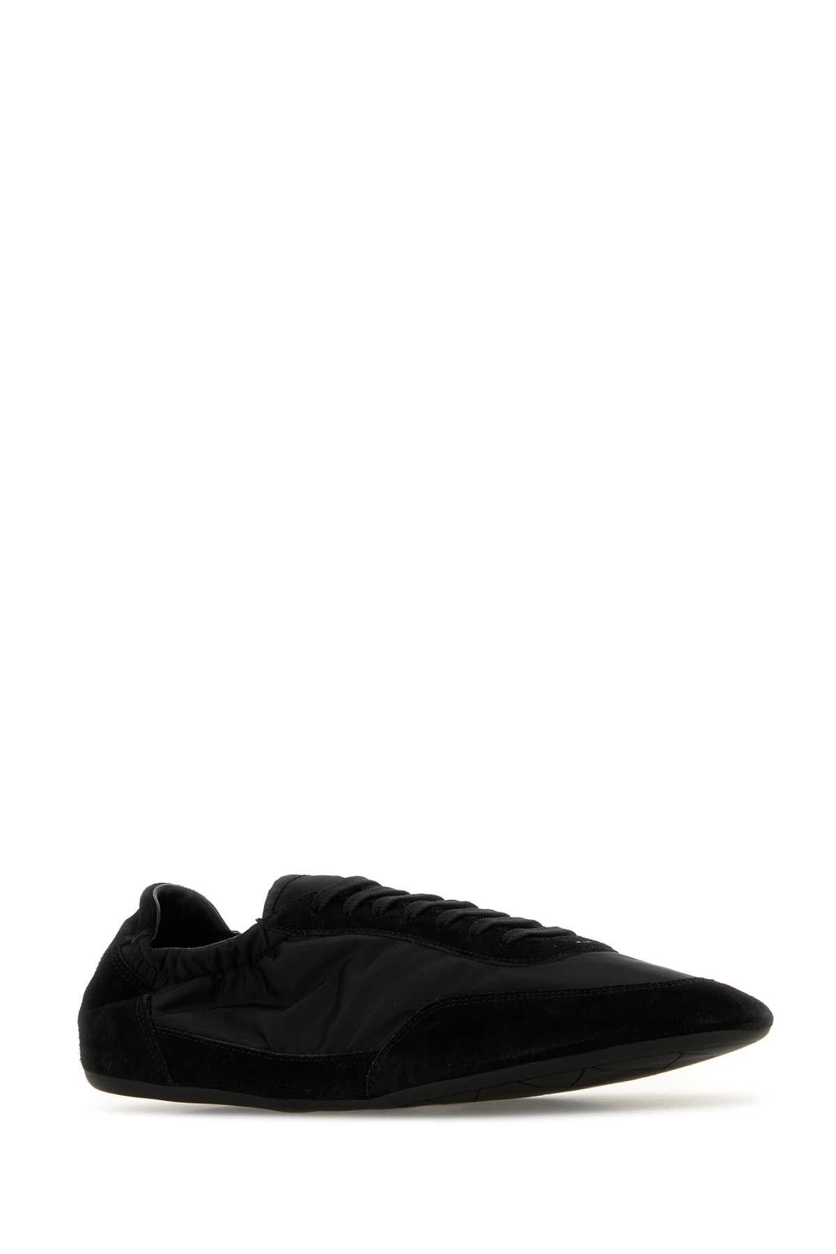 Prada Black Nylon And Suede Sneakers Size US 9 / EU 42 - 2 Thumbnail