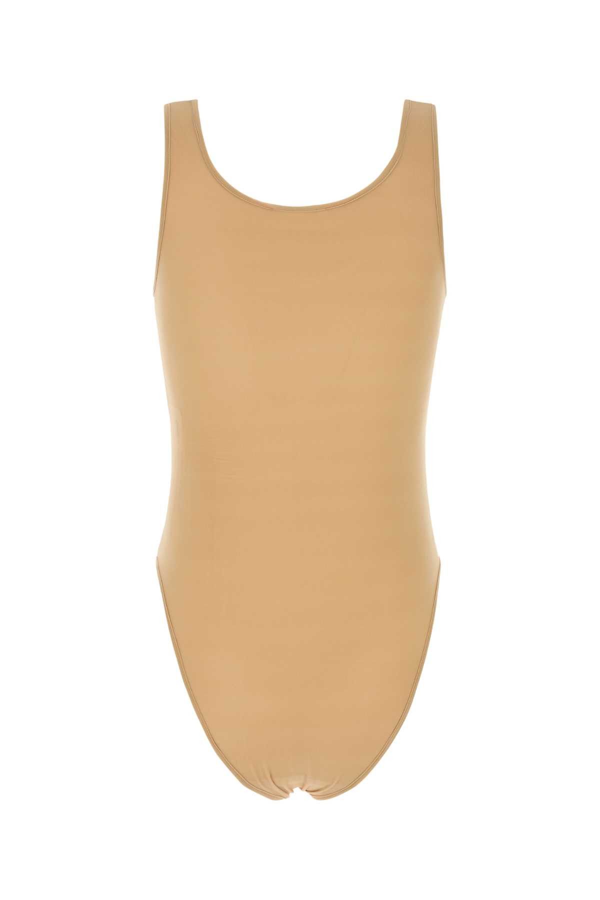 Magda Butrym Beige Stretch Cupro Bodysuit Size XS / US 0-2 / IT 36-38 - 2 Thumbnail