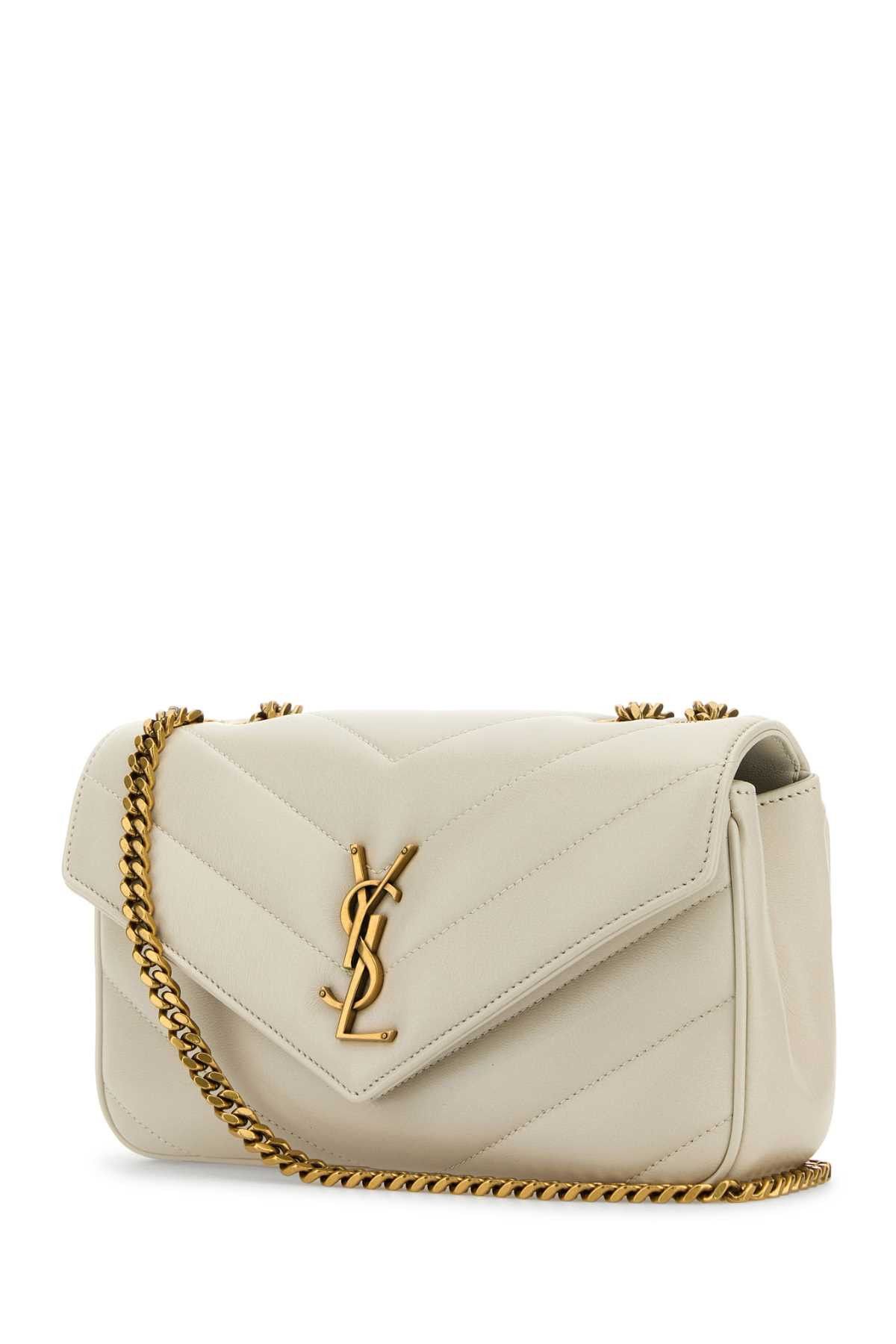 Saint Laurent Paris Ivory Leather Small Loulou Shoulder Bag Size ONE SIZE - 2 Thumbnail