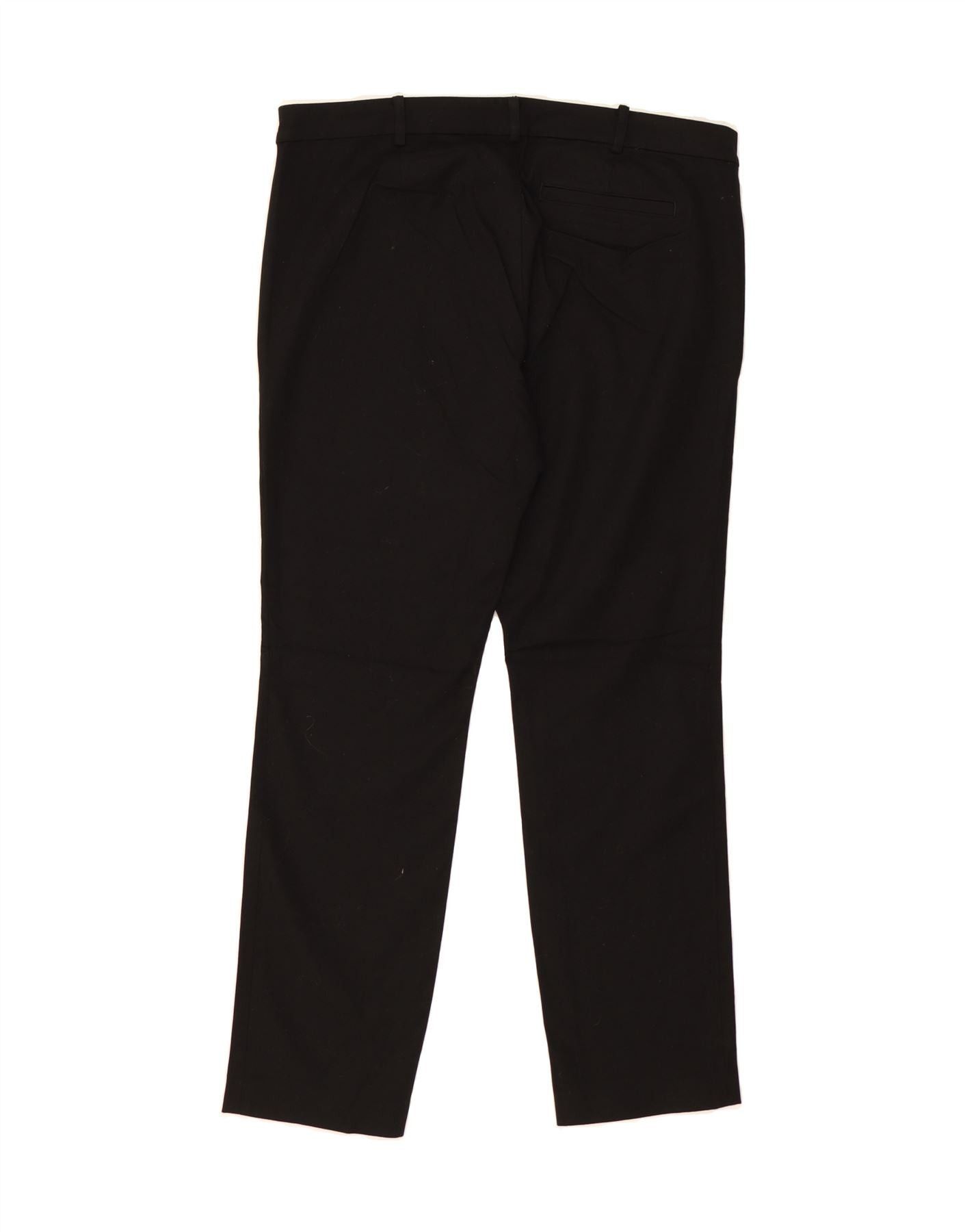 Ralph Lauren Womens Slim Casual Trousers US 12 Large W34 L30 Black Cotton Size 30" / US 8 / IT 44 - 2 Thumbnail