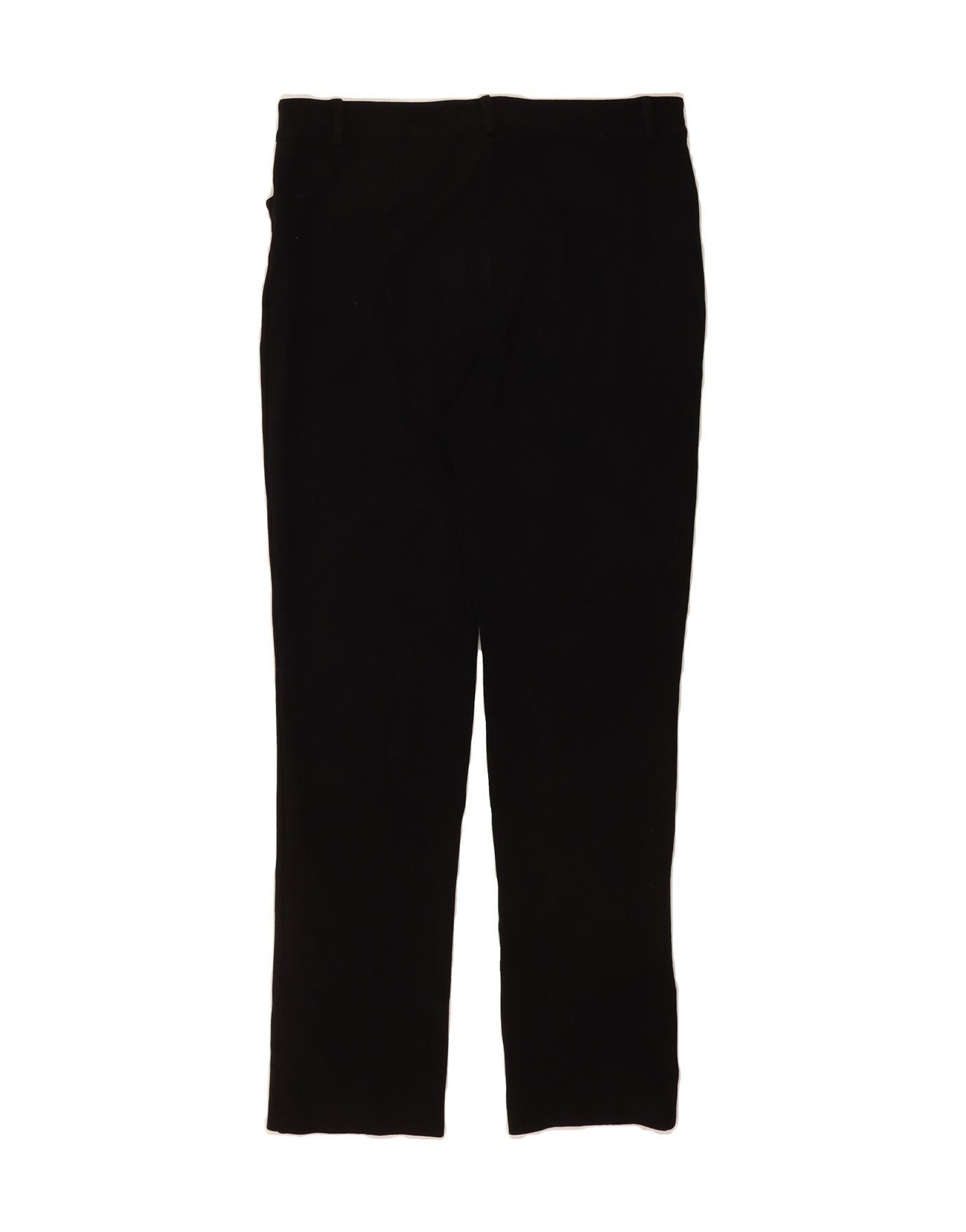 Ralph Lauren Womens Slim Casual Trousers US 8 Medium W34 L37 Black Rayon Size 27" / US 4 / IT 40 - 2 Thumbnail