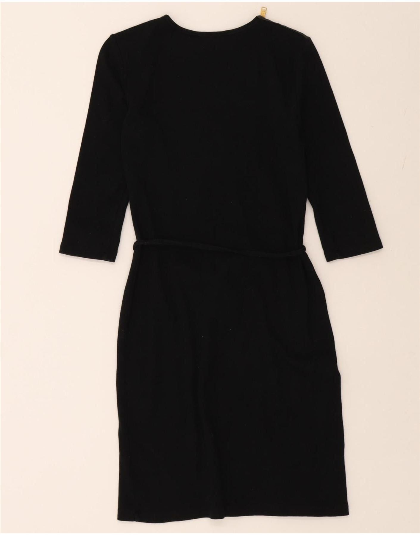 Ralph Lauren Womens 3/4 Sleeve Jumper Dress UK 6 XS Black Cotton Size XS / US 0-2 / IT 36-38 - 2 Thumbnail