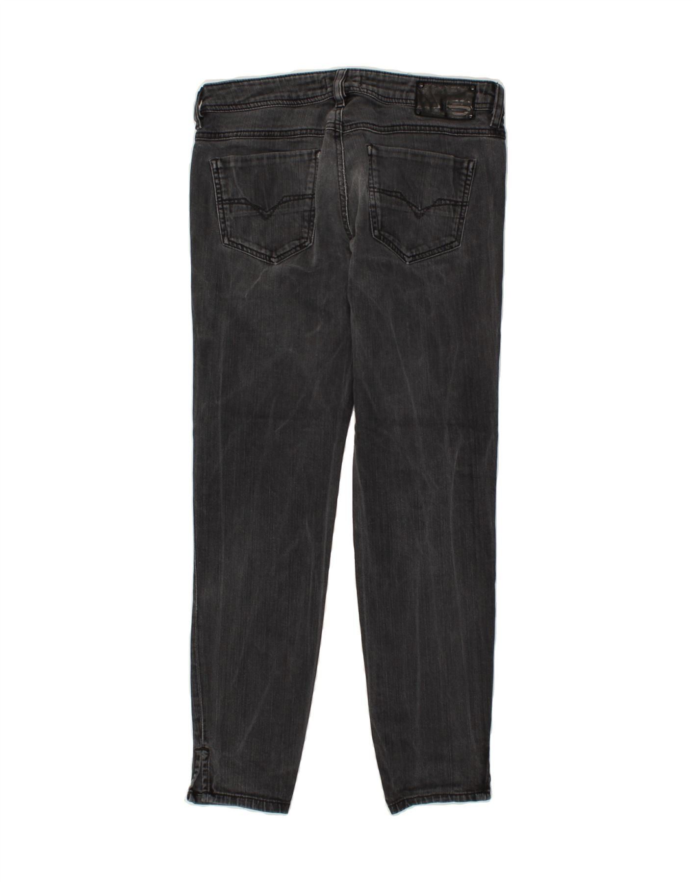 Diesel Womens Slim Jeans W31 L29 Black Cotton Size 42" / US 20 - 2 Thumbnail