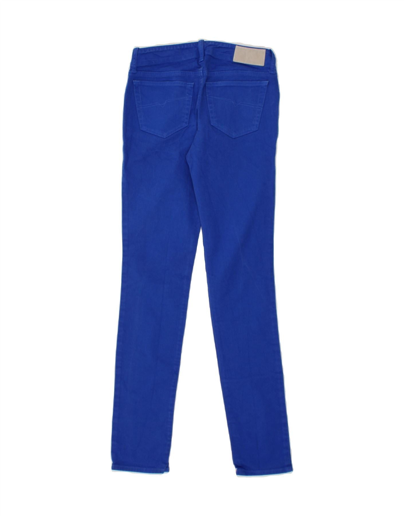 Diesel Womens Grupee Super Slim Skinny Jeans W26 L32 Blue Cotton Size 42" / US 20 - 2 Thumbnail
