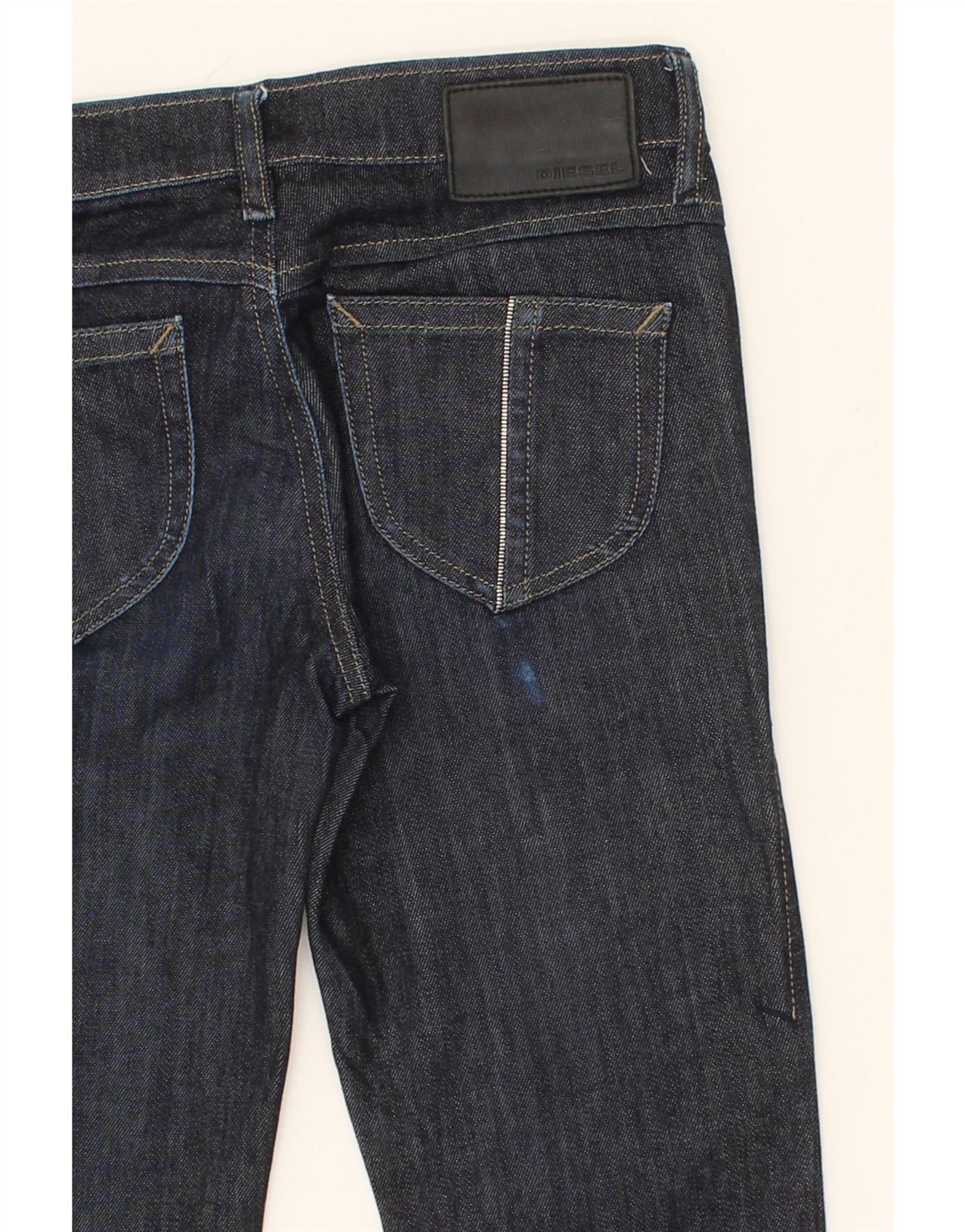 Diesel Womens Zivy Skinny Jeans W26 L29 Navy Blue Cotton Size 42" / US 20 - 3 Thumbnail