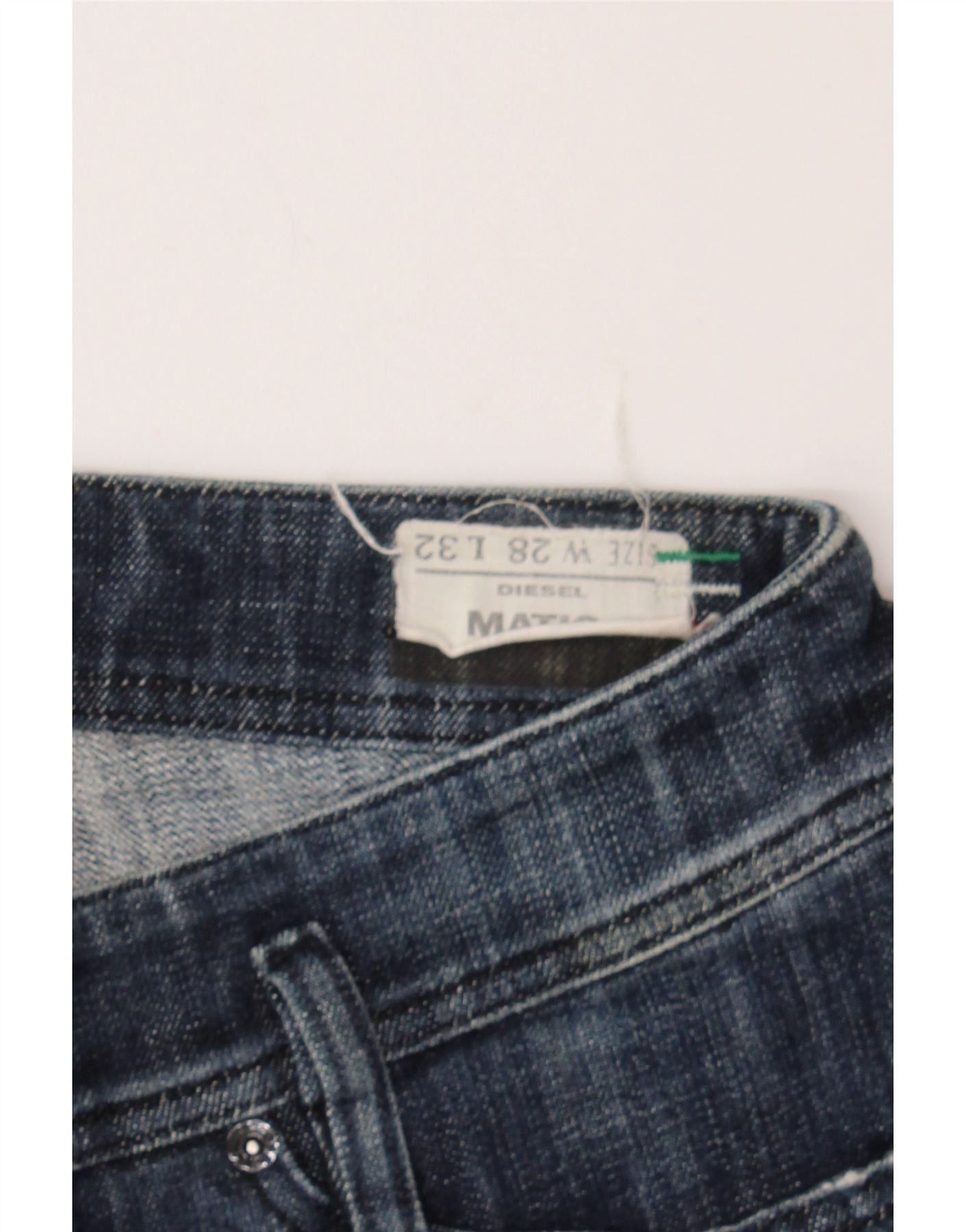 Diesel Womens Matic Slim Jeans W28 L32 Blue Size 42" / US 20 - 4 Thumbnail