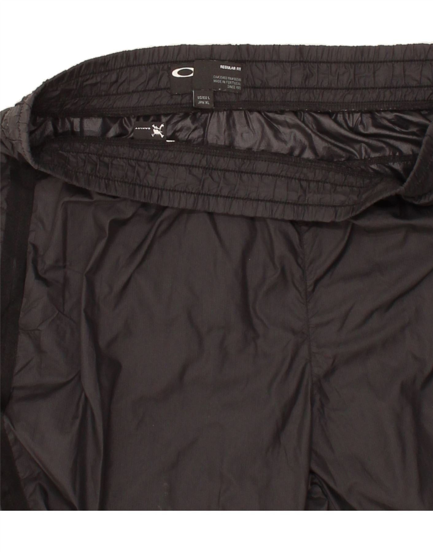 Oakley Womens Tracksuit Trousers UK 14 Large Black Polyester Size 34" / US 12 / IT 48 - 4 Thumbnail