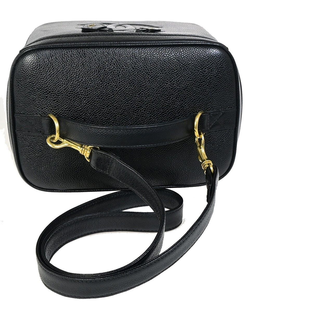 Chanel Chanel Vintage Timeless Cosmetic Case with Mirror Caviar Size ONE SIZE - 8 Thumbnail