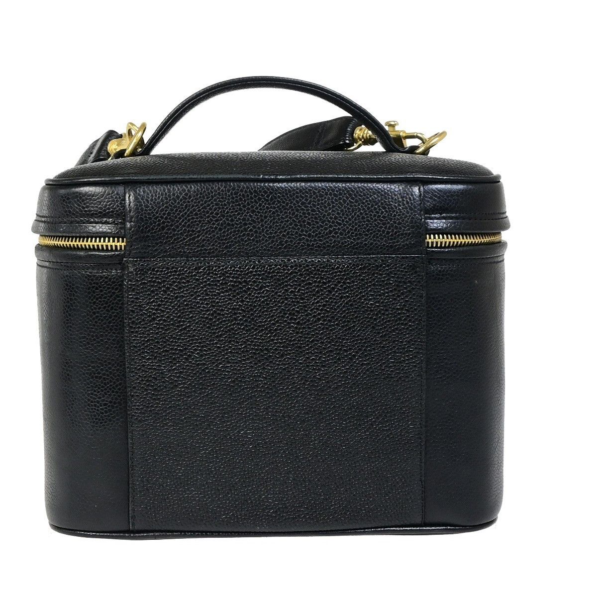 Chanel Chanel Vintage Timeless Cosmetic Case with Mirror Caviar Size ONE SIZE - 2 Thumbnail