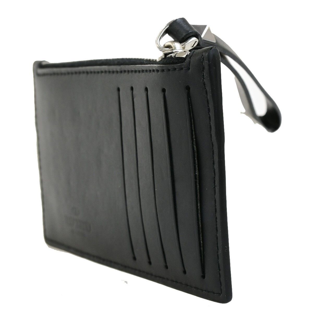 Valentino Valentino Garavani VLTN Zip Card Holder Leather Size ONE SIZE - 4 Thumbnail