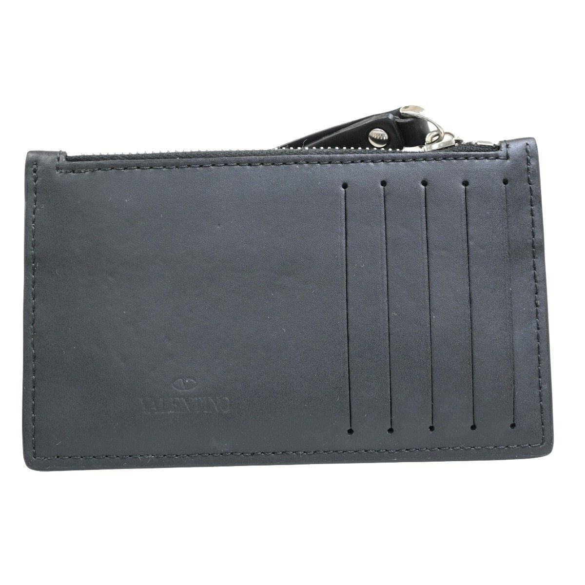 Valentino Valentino Garavani VLTN Zip Card Holder Leather Size ONE SIZE - 2 Thumbnail