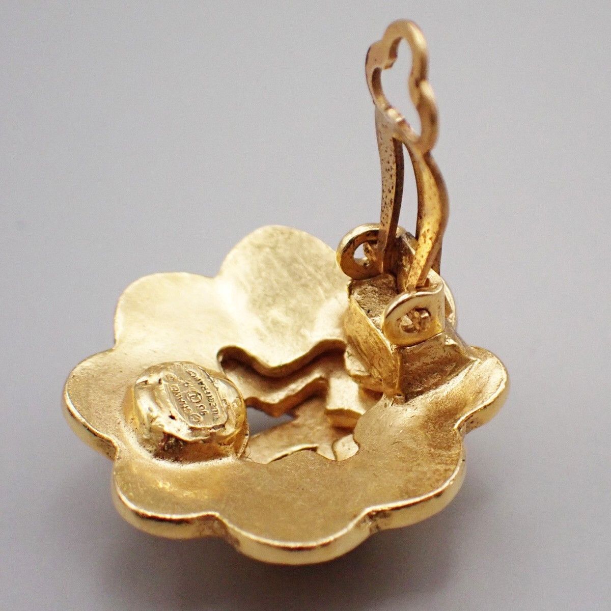 Chanel Chanel Vintage Flower Clip-On Earrings Metal Size ONE SIZE - 8 Thumbnail