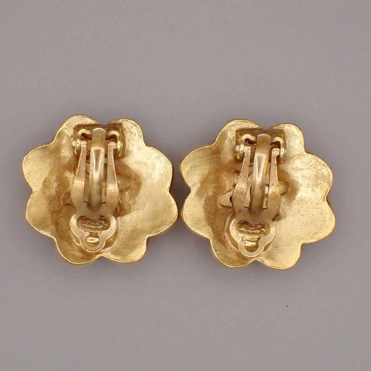 Chanel Chanel Vintage Flower Clip-On Earrings Metal Size ONE SIZE - 2 Thumbnail
