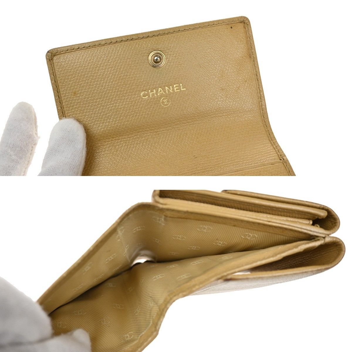 Chanel Chanel CC Trifold Flap Wallet Leather Size ONE SIZE - 16 Thumbnail