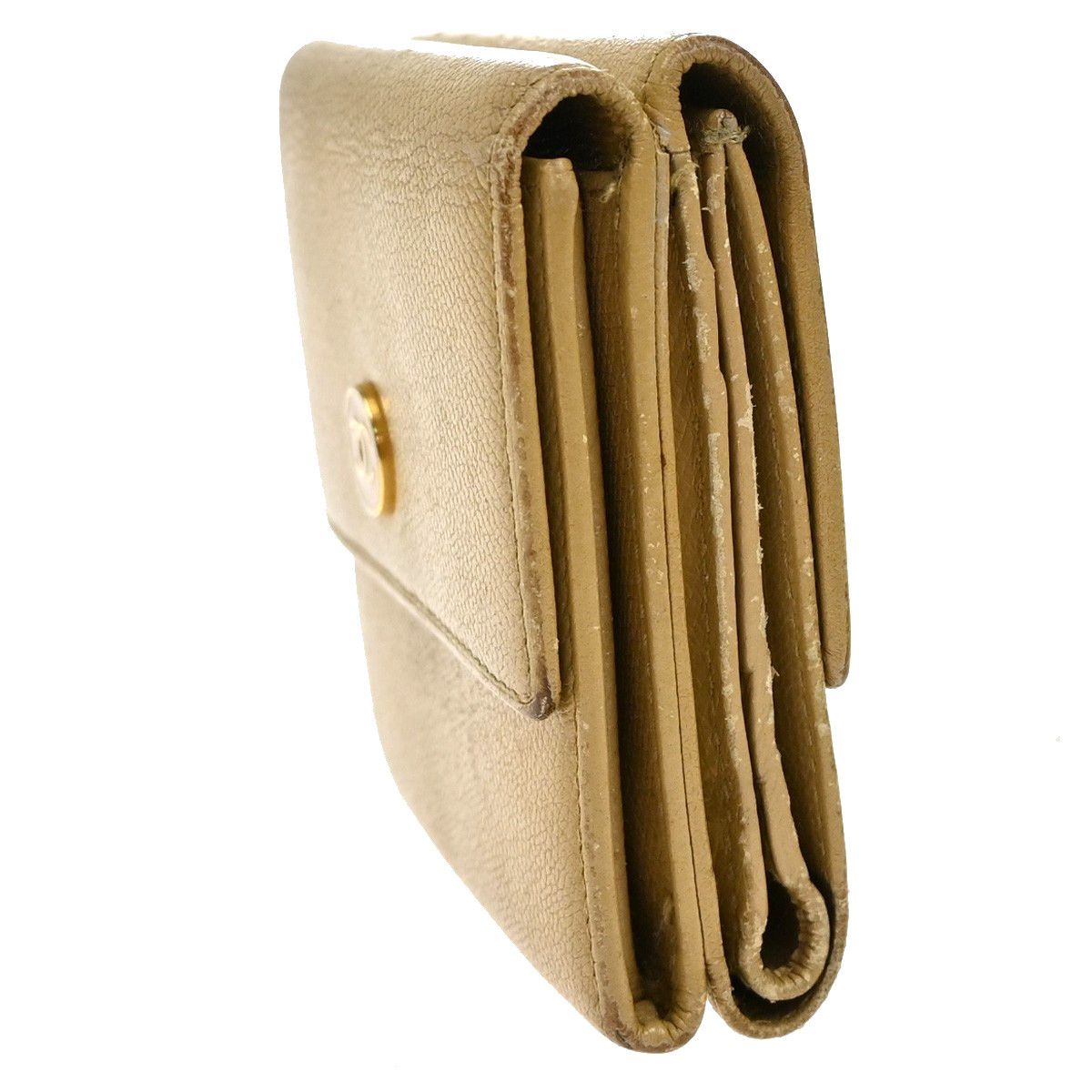 Chanel Chanel CC Trifold Flap Wallet Leather Size ONE SIZE - 3 Thumbnail