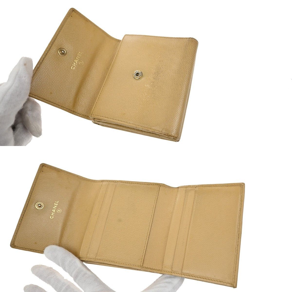 Chanel Chanel CC Trifold Flap Wallet Leather Size ONE SIZE - 15 Thumbnail