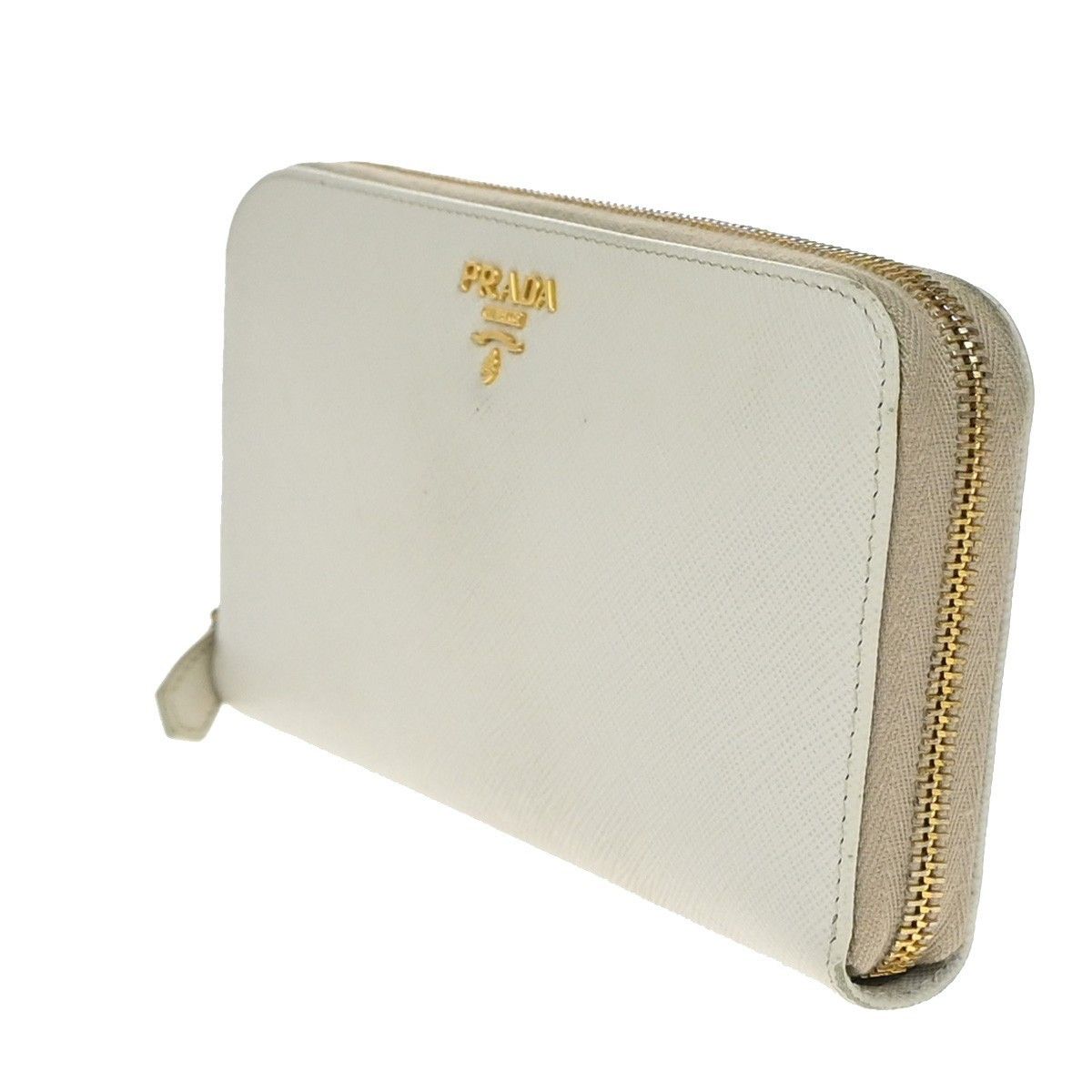 Prada Prada Zip Around Tab Wallet Saffiano Leather Size ONE SIZE - 3 Thumbnail