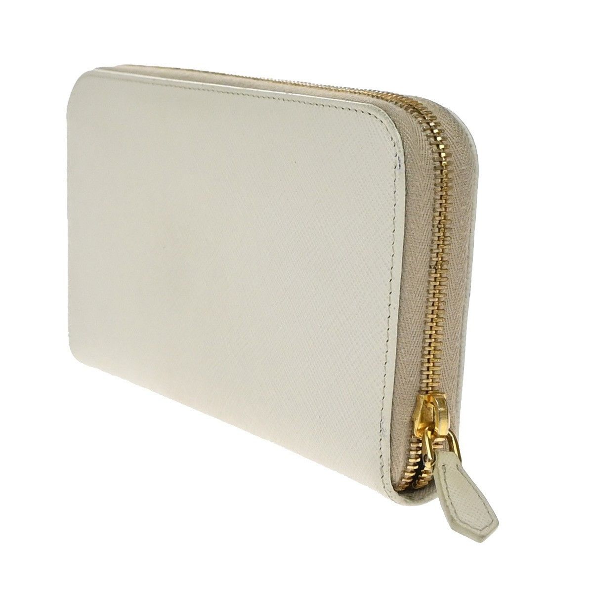 Prada Prada Zip Around Tab Wallet Saffiano Leather Size ONE SIZE - 4 Thumbnail